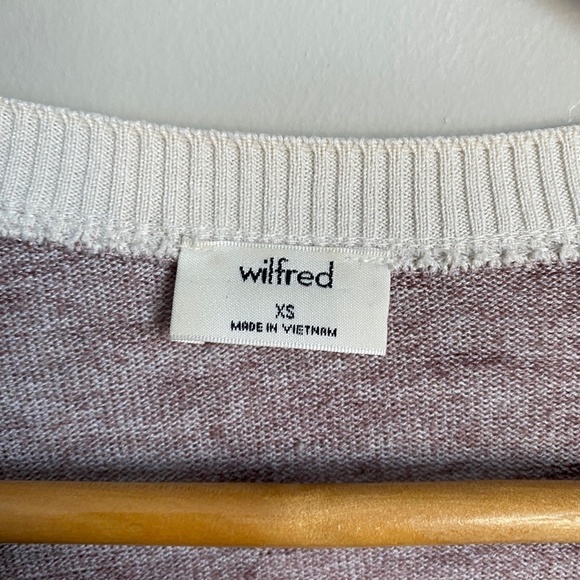 Wilfred Women's Long Sleeve Plum Light‎ Sweater Top Size XS - Picture 2 of 11